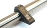 A black, hexagonal tool 